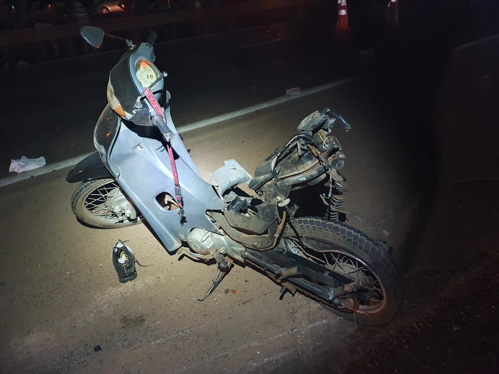 Motociclista morre em acidente na BR-364 em Rodonópolis (MT) — Foto: Divulgação
