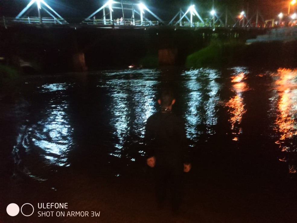 Local onde criança desapareceu em Ponte Alta — Foto: Bombeiros/Divulgação