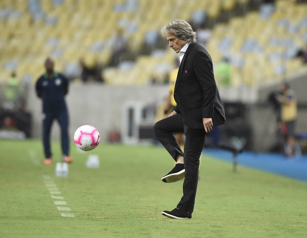 Jorge Jesus, t&eacute;cnico do Flamengo &mdash; Foto: Andr&eacute; Dur&atilde;o
