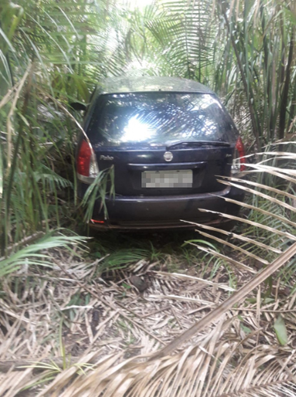 Carro foi encontrado na região da Taboca do Pau Ferrado — Foto: Divulgação/Polícia Civil