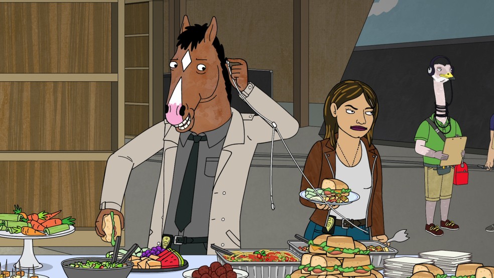 Ex-estrela dos anos 1990, Bojack Horseman tenta recuperar a fama enquanto lida com seus problemas de personalidade — Foto: Reprodução/IMDb