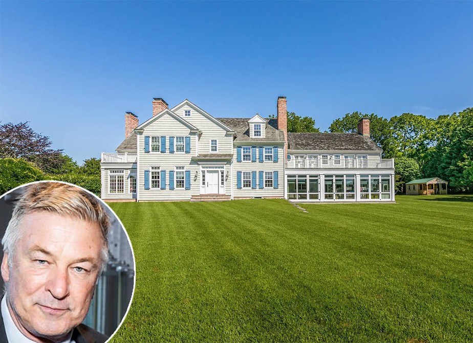 Alec Baldwin está tentando vender casa nos Hamptons desde setembro de 2022, então baixou o preço em R$ 20 milhões