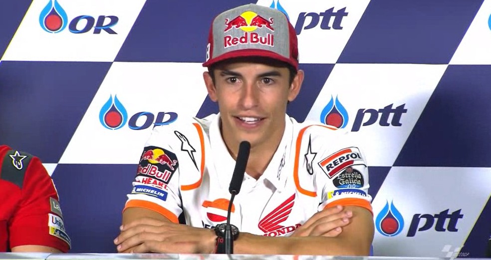 Márquez:  parece que teremos chuva nos treinos e na corrida, vamos ver... — Foto: Dorna