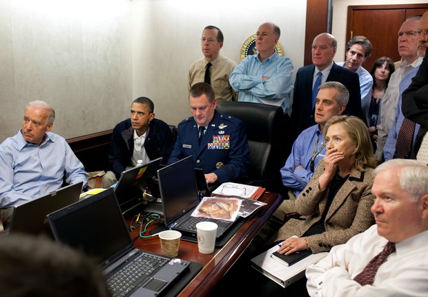 Hillary, então secretária de Estado, acompanha missão que matou Osama Bin Laden (Foto: The White House/Divulgação)