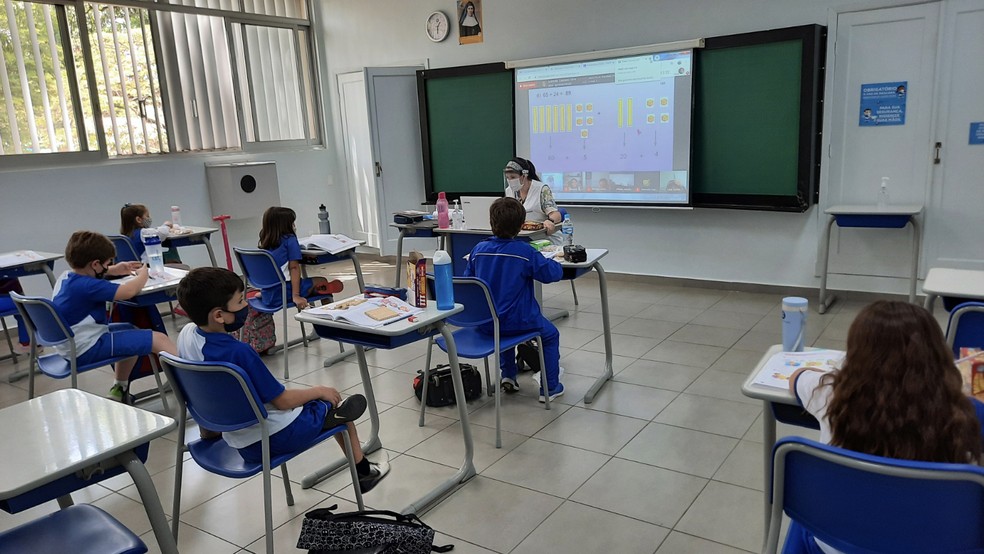 Instituto Educacional Imaculada adotou diversas medidas para retorno às aulas presenciais. — Foto: Crédito: Divulgação 