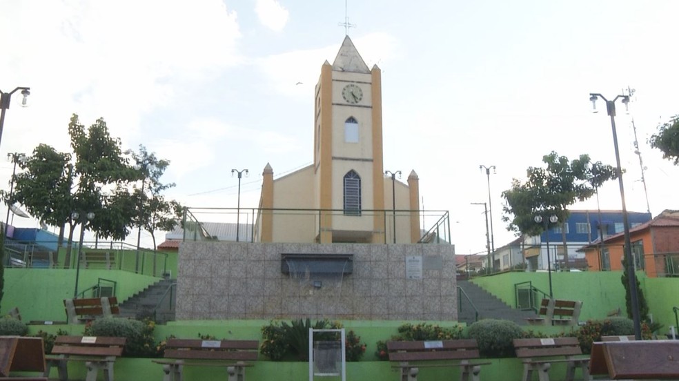 Região central de Torre de Pedra (SP) é tranquila e cidade apresenta baixo índice de criminalidade — Foto: Reprodução/TV TEM