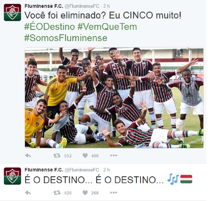 Twitter Fluminense Vasco (Foto: Reprodução: Twitter)