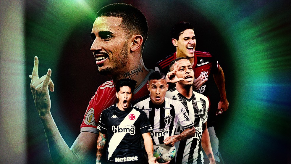 Galhardo, Pedro, Cano, Arana, Keno... Qual foi a melhor contratação em 2020? — Foto: Infoesporte
