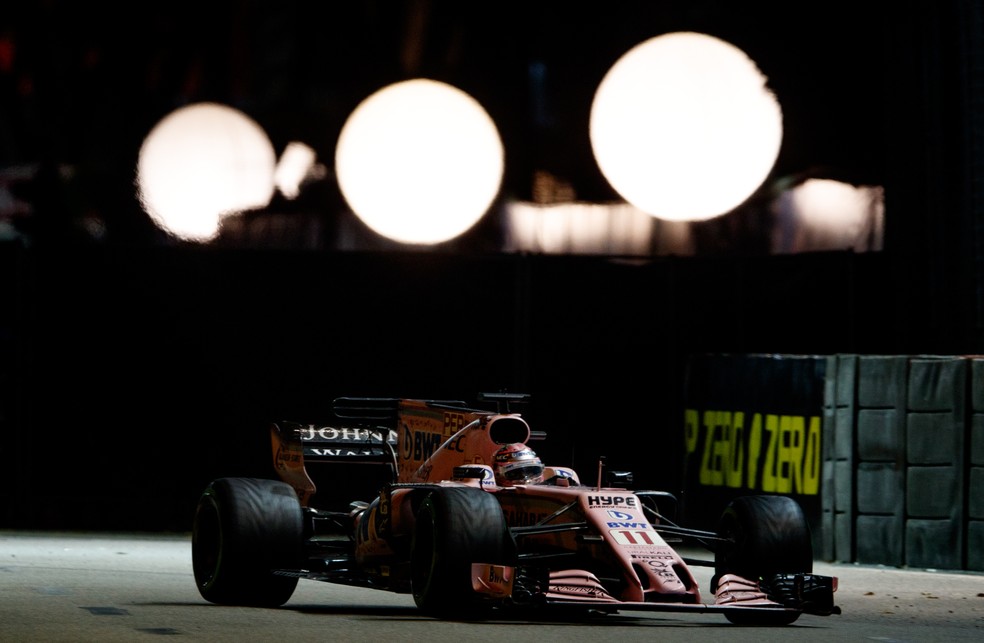 De contrato renovado, Pérez levou a Force India ao quinto lugar (Foto: Getty Images)