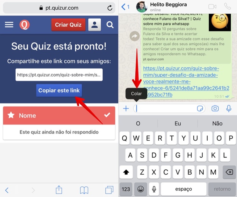 Quiz Para Whatsapp Como Criar Desafio Quem Me Conhece Melhor Redes Sociais Techtudo