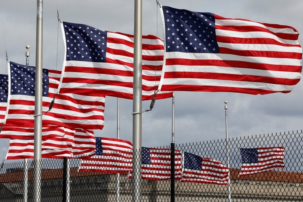Bandeira dos Estados Unidos â Foto: Reuters/Yuri Gripas