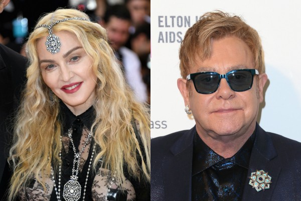 Madonna x Elton John (Foto: Getty Images)