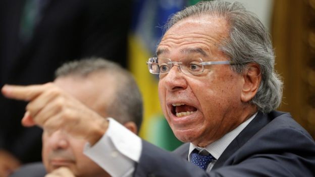 Paulo Guedes, ministro da Economia do governo Jair Bolsonaro, também havia criticado Levy (Foto: Reuters, via BBC)