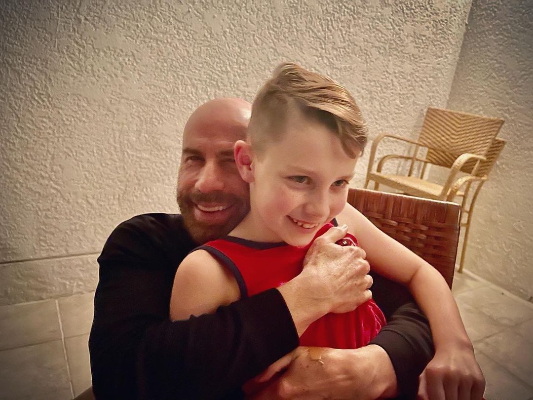 John Travolta e o filho Ben (Foto: Instagram)