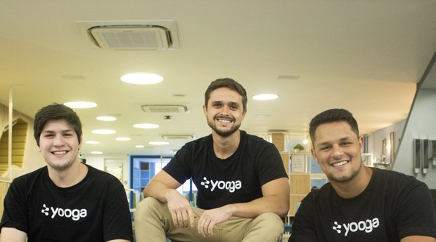 Cassiano Guerra, Victor Sortica e Vinicius Melo, fundadores da Yooga (Foto: Divulgação)