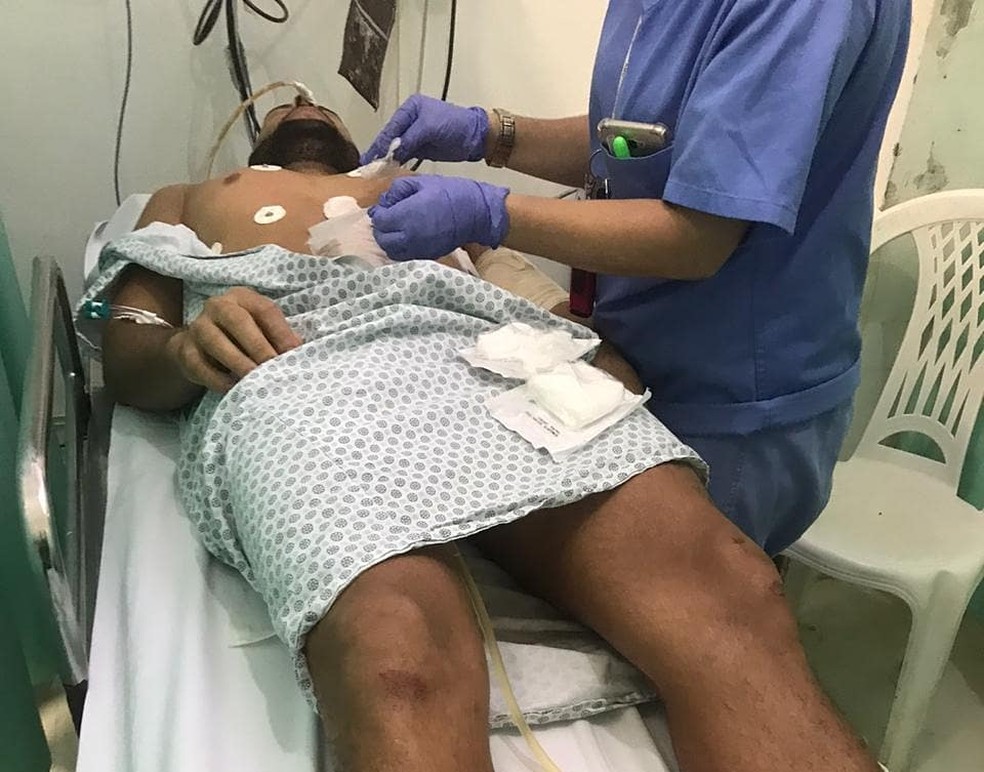 Vítima de homofobia, Marcelo Macedo foi agredido e baleado em um bar na Bahia  — Foto: Reprodução/Instagram
