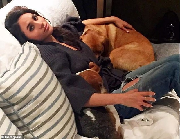 Meghan Markle e seus cachorros (Foto: Reprodução Instagram)
