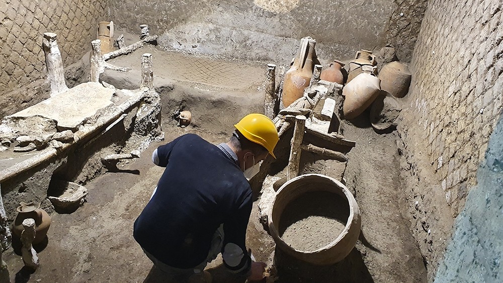 Arqueólogos encontraram quarto que pode ter pertencido a família de escravos em Civita Giuliana (Foto: Pompeii sites)