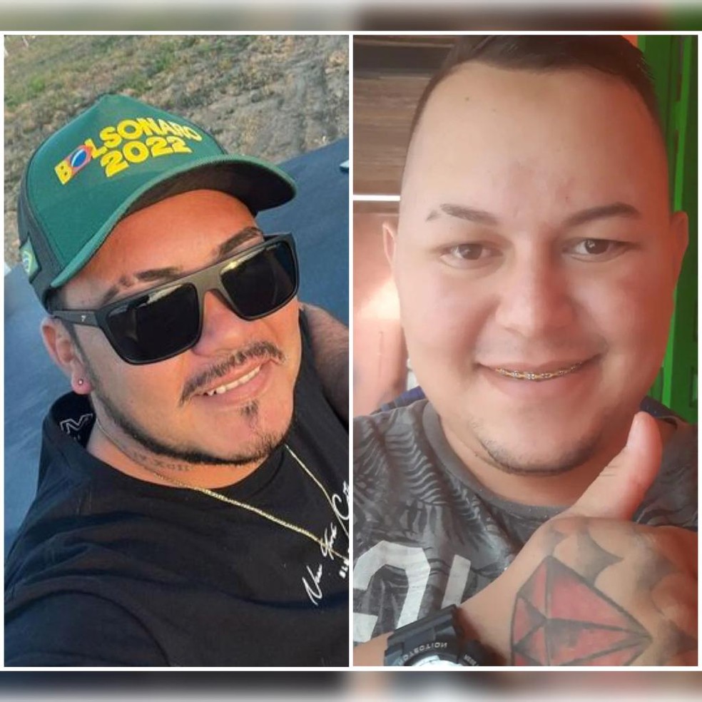 Edgar Ricardo de Oliveira, de 30 anos, e Ezequias Souza Ribeiro, de 27 anos, foram identificado como os autores do crime — Foto: Reprodução