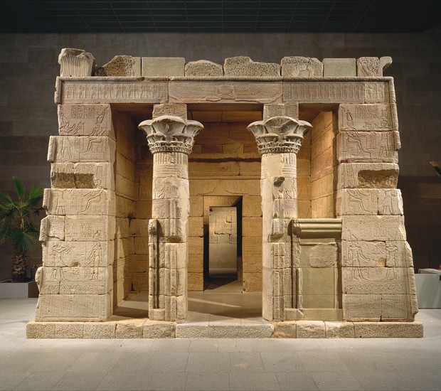 A entrada do Templo de Dendur, no MET  (Foto: Reprodução MET )