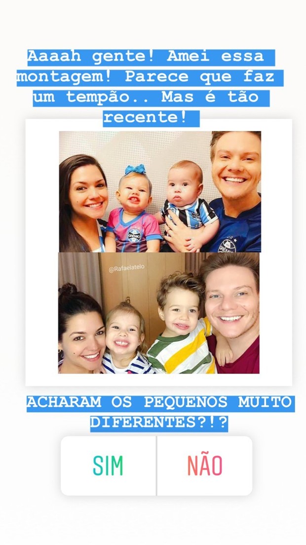 Thais Fersoza, Michel e os filhos, Melinda e Teodoro (Foto: Reprodução / Instagram)