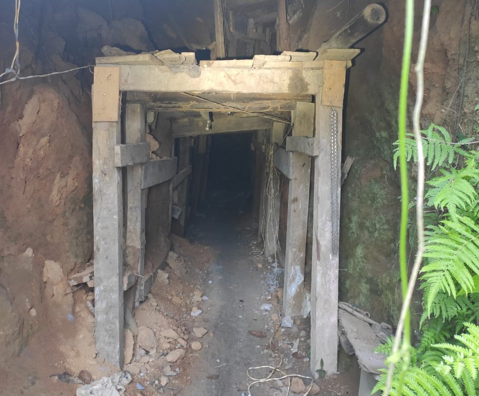 Local encontrado durante operação 'Ouro Frio II' — Foto: Divulgação