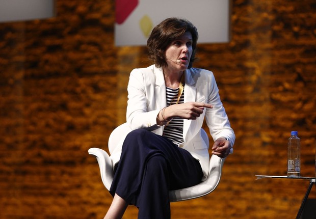 Joanna Crellin, consul do Reino Unido em São Paulo, durante o debate sobre como criar uma startup nation (Foto: Ricardo Cardoso/Editora Globo)