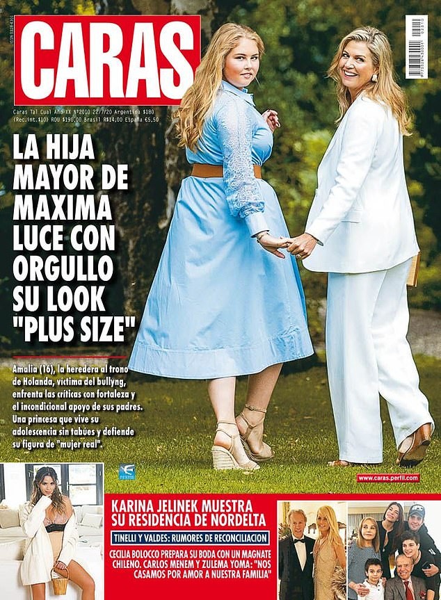A capa da revista argentina com o comentário sobre o corpo da princesa argentina de 16 anos (Foto: Divulgação)