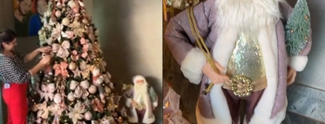 Faltando 2 meses para dezembro, Poliana Rocha mostra a decoração de sua árvore de Natal — Foto: Reprodução/Instagram