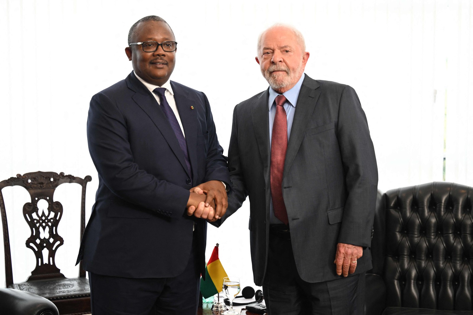 Lula e o presidente da Guiné-Bissau, Umaro Sissoco Embaló