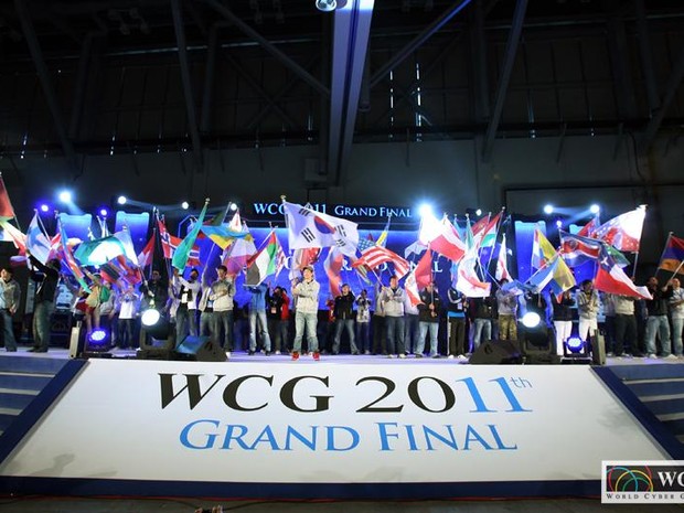 Imagem da abertura da final mundial  d WCG em 2011 (Foto: Divulgação)