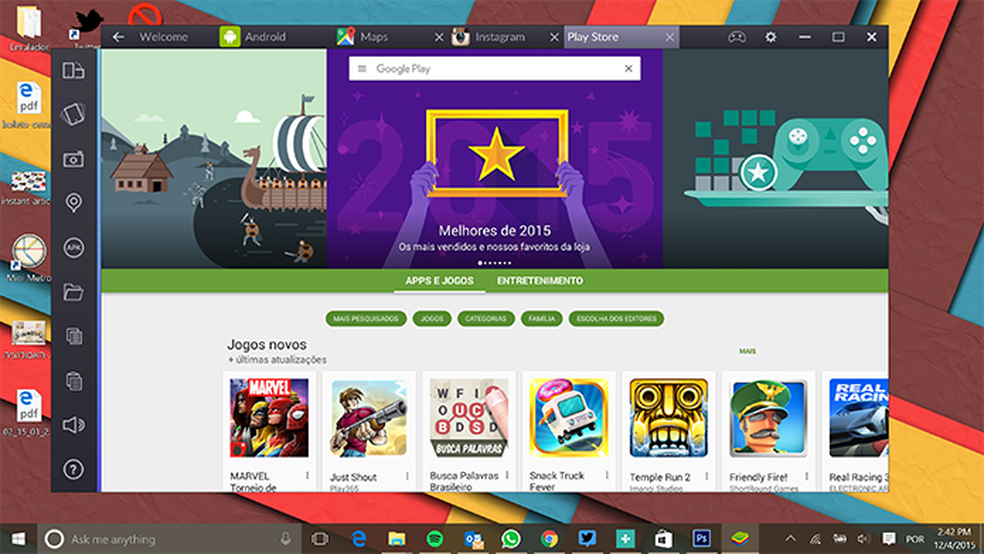 BlueStacks App Player é um emulador de Android para Windows (Foto: Reprodução/Elson de Souza) — Foto: TechTudo
