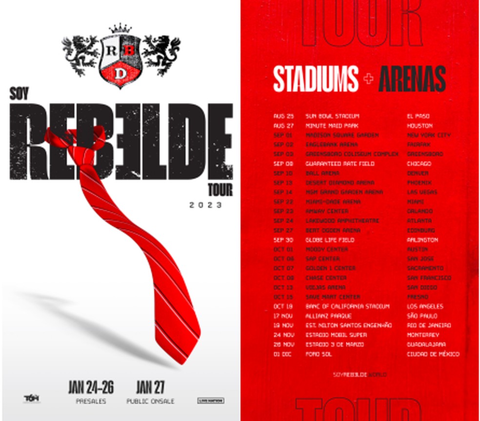RBD anuncia a 'Soy Rebelde Tour 2023' e shows no Brasil João Alberto Blog