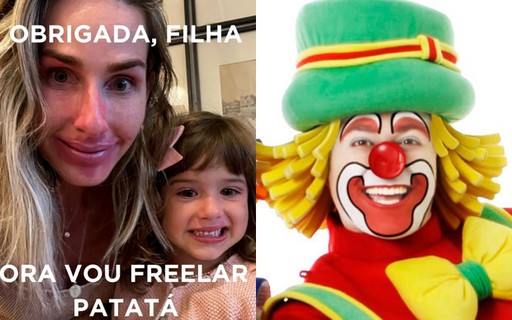 Mariana Weickert é maquiada pela filha e brinca: "Vou freelar de Patatá"
