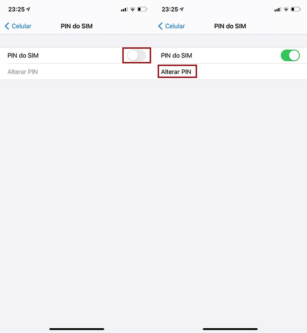 Alteração do PIN no iPhone — Foto: Reprodução/Willian Rodrigues