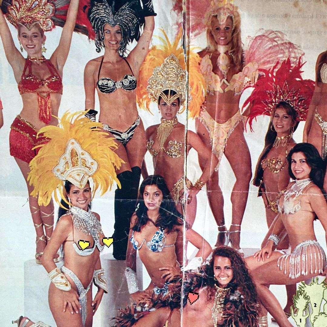 Solange Gomes relembra clique com musas do Carnaval  (Foto: Reprodução/Instagram)