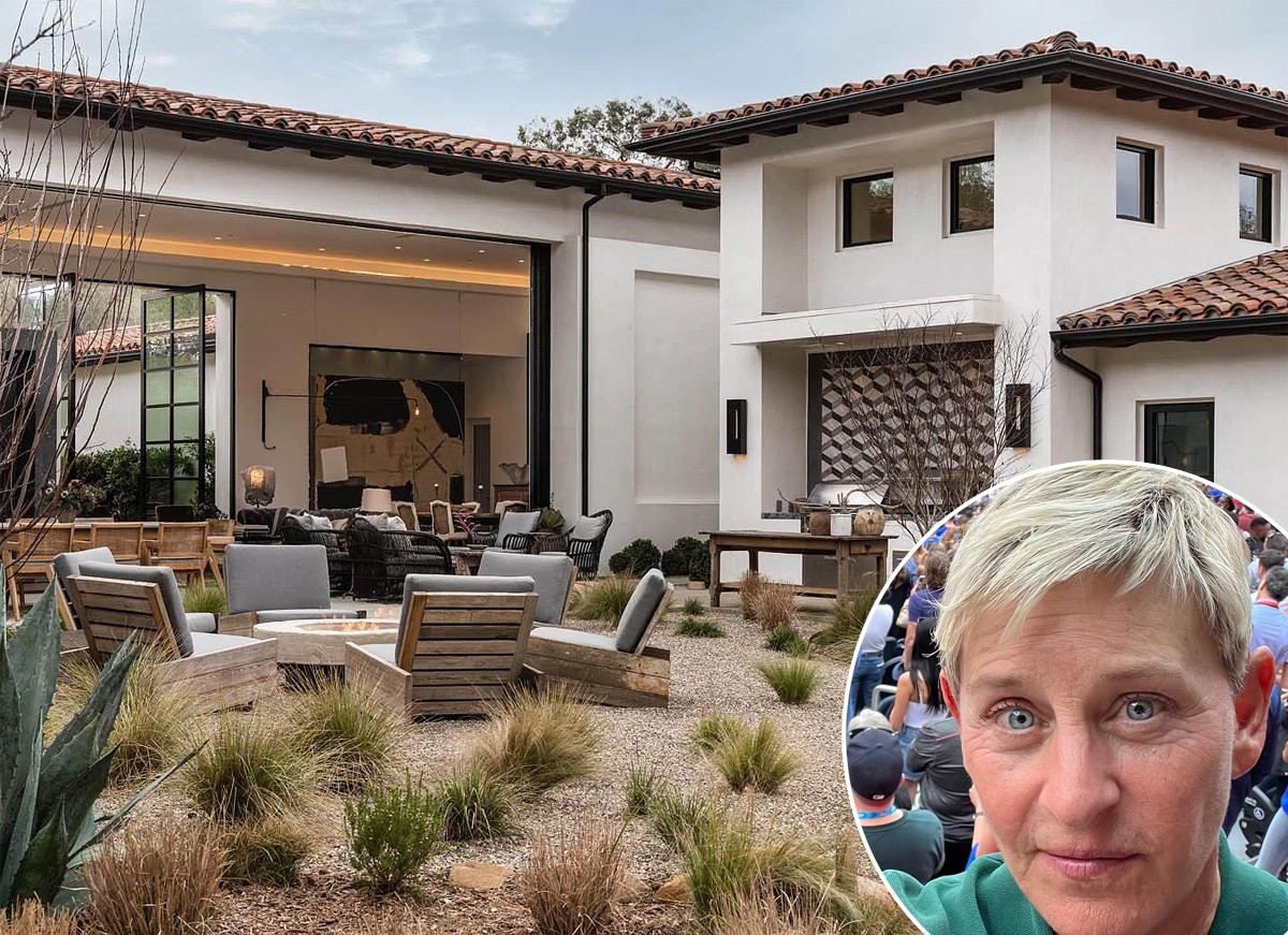 Ellen Degeneres vendeu mansão em Montecito por US$ 13,5 milhões (Foto: Reprodução / Instagram e Zillow)