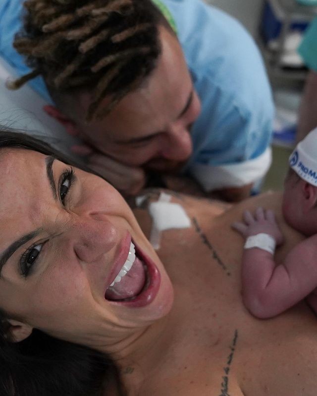 Bianca Andrade e Fred na maternidade (Foto: Reprodução/Instagram)