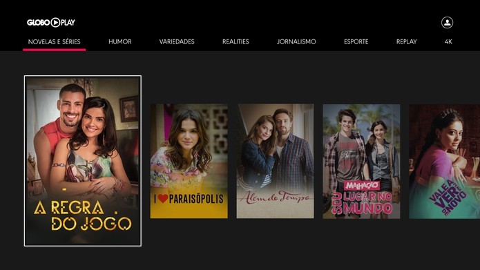 Conteúdo da Globo Play pode ser acessado pelo app de Smart TVs (Foto: Reprodução/Barbara Mannara)