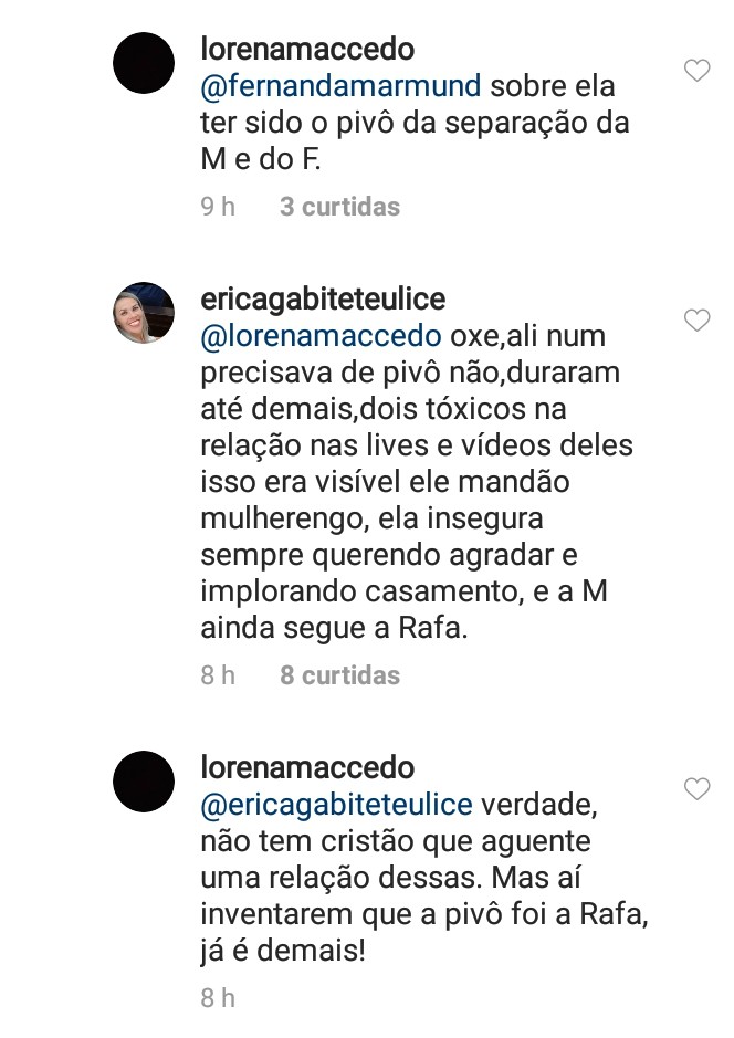 Fãs especulam sobre motivo do término de Fernando e Maiara (Foto: Reprodução / Instagram)