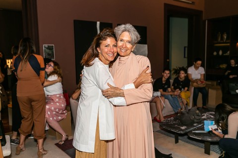 Taissa Buescu, diretora de redação da Casa Vogue, e Susan Andrews