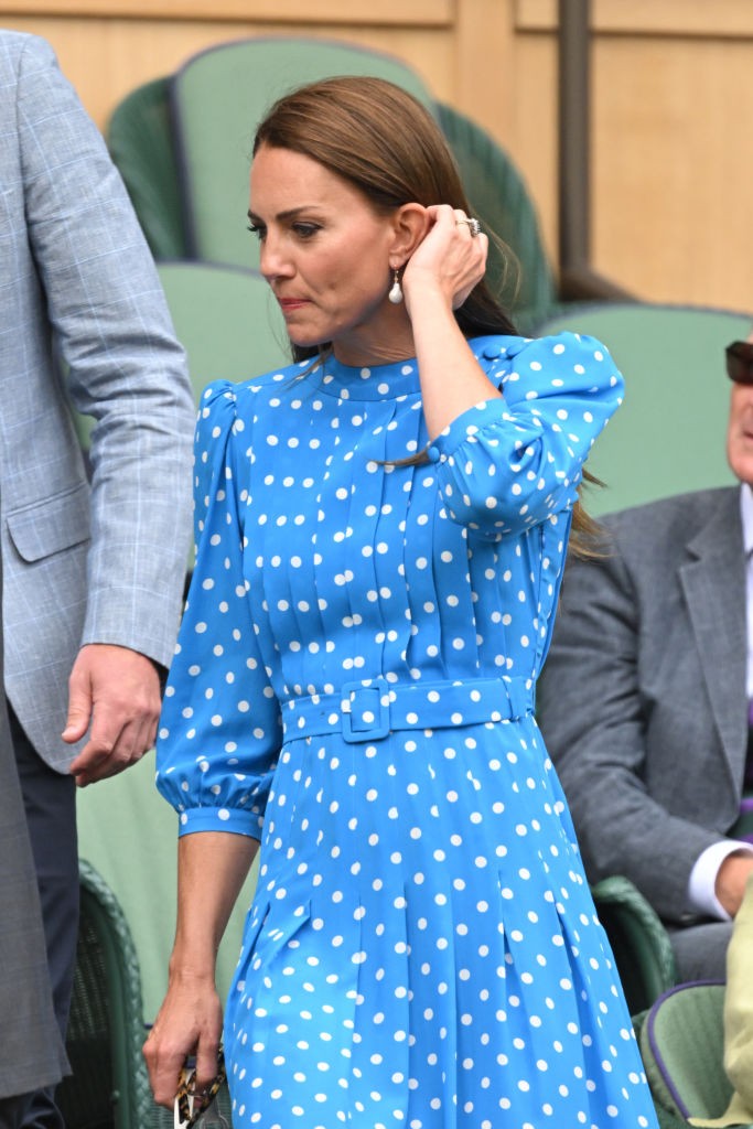 LONDON, ENGLAND - JULY 05: Catherine, Duchess of Cambridge at All England Lawn Tennis and Croquet Club on July 05, 2022 in London, England. (Photo by Karwai Tang/WireImage) (Foto: WireImage)