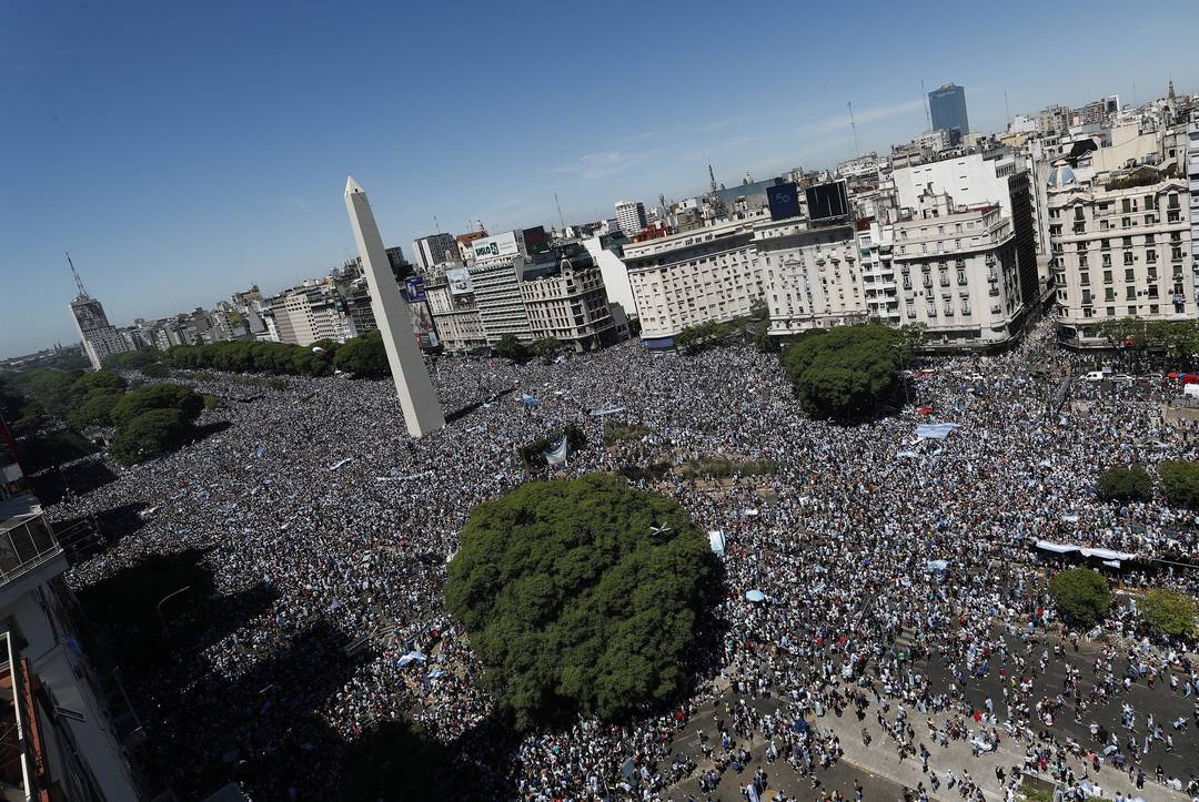 Festa da Argentina no entorno do Obelisco