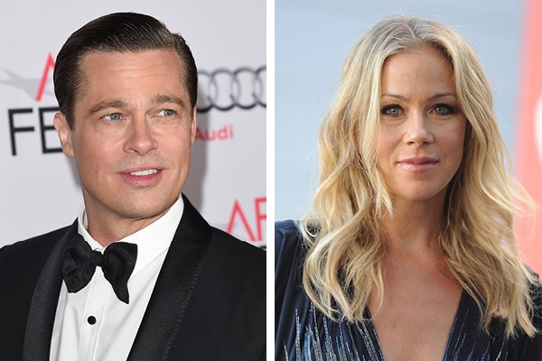 Brad Pitt e Christina Applegate (Foto: Getty Images)