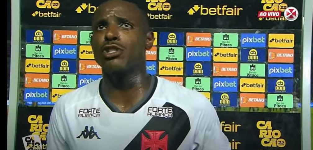 Ulisses disse que o Vasco teve boas chances de empatar a partida contra o Botafogo — Foto: Reprodução