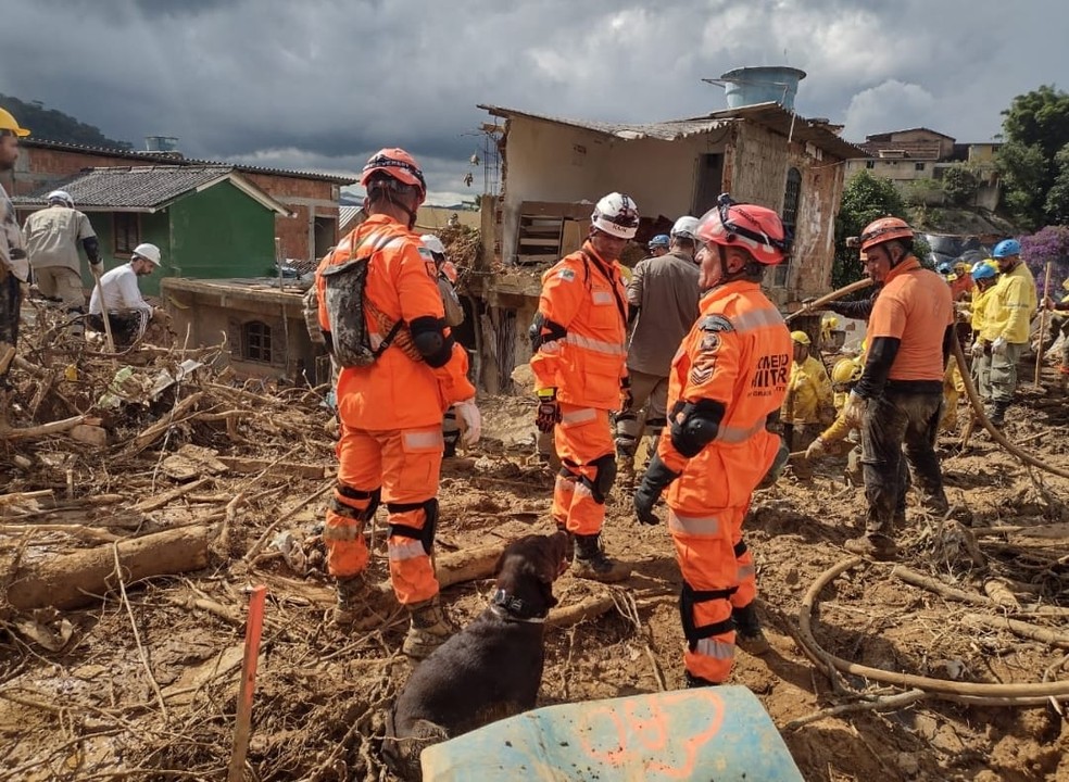 Imagem de arquivo: equipe atuou em Petrópolis, no Rio de Janeiro, em fevereiro — Foto: Divulgação