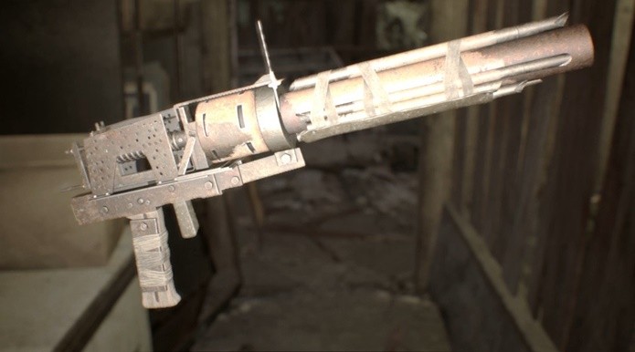 Com munição escassa, lança-granadas pode ser usado contra os inimigos maiores de Resident Evil 7 (Foto: Reprodução/Felipe Demartini)