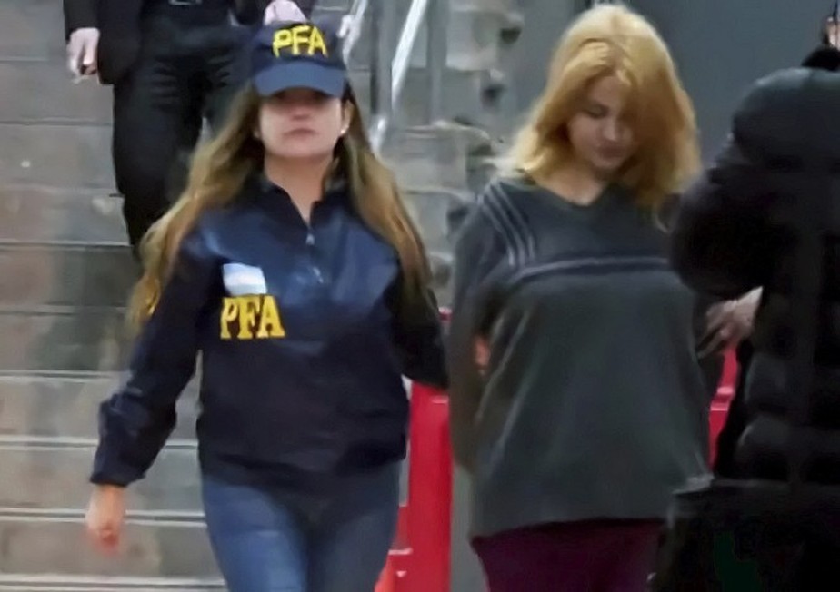 Já loira, Brenda Uliarte é presa pela Polícia Federal da Argentina