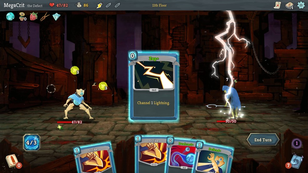 Slay the Spire traz um misto de elementos Rogue, baralho de cartas e mais em um jogo viciante — Foto: Reprodução/Steam