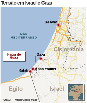 mapa gaza 16/11 (Foto: 1)
